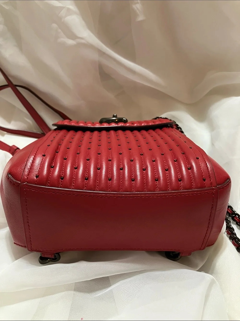 Parker Convertible Backpack 16 with Quilting and Rivets